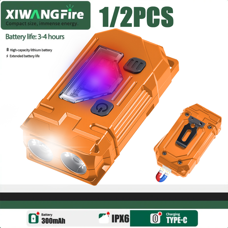 Fishing Light - Mini Linterna LED Recargable para Llavero,