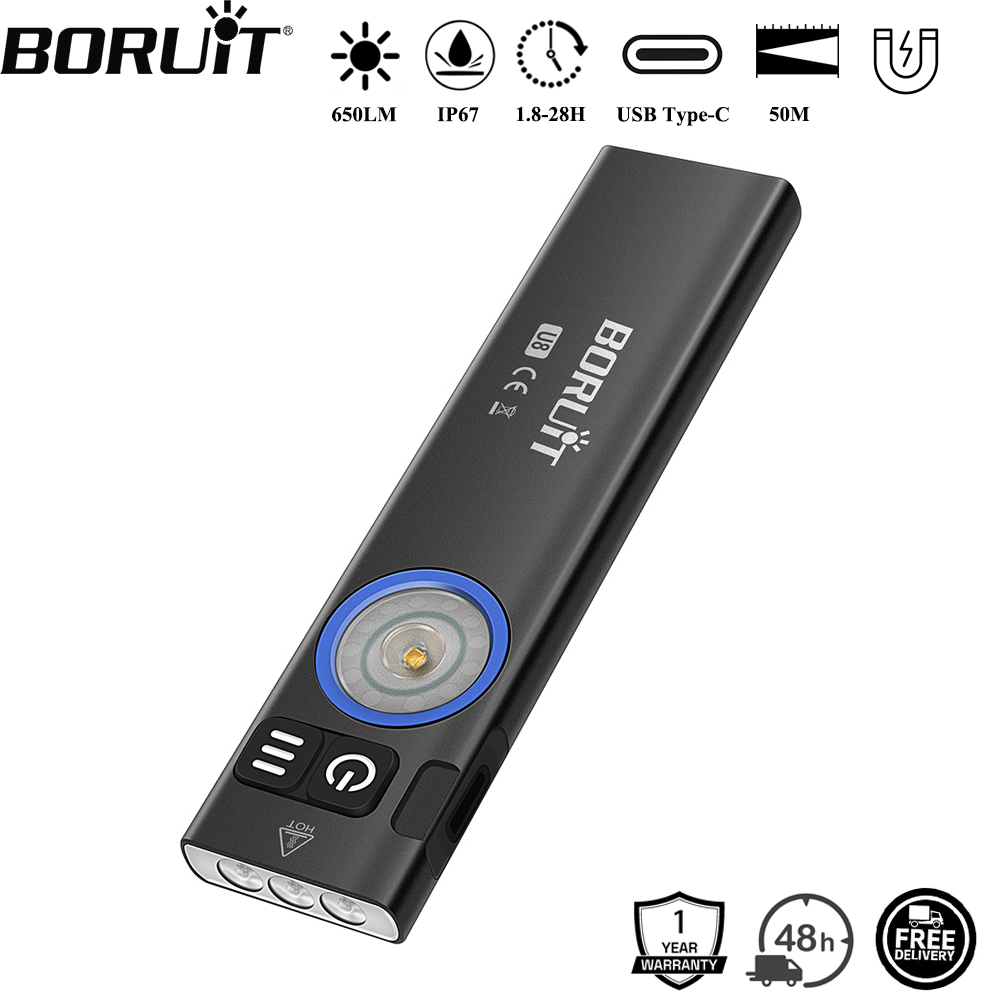 BORUiT U8 650LM EDC linterna L - Fishing Light reseña y precio