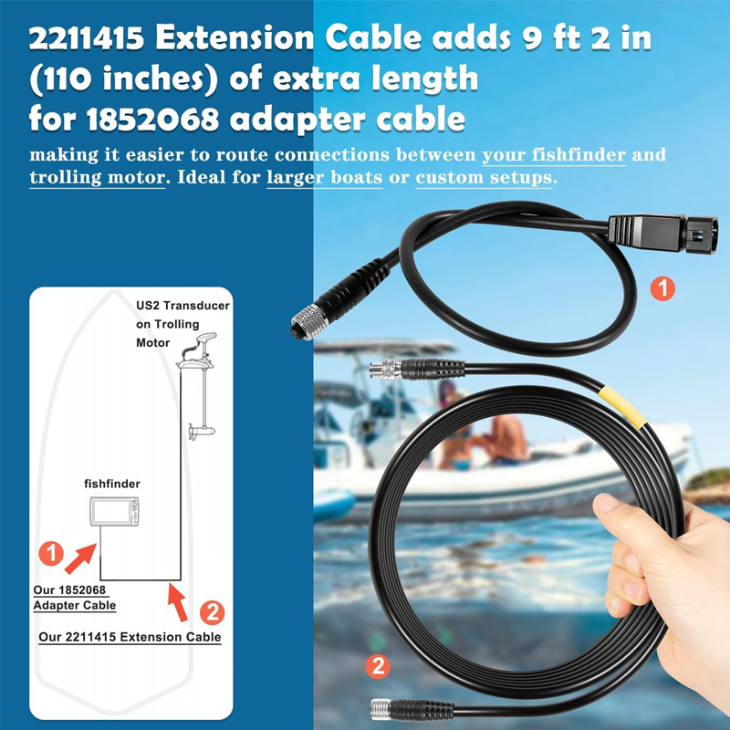 1852068 MKR-US2-8 Cable Adapta - Fish Finder Transducer reseña y precio